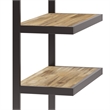 Scranton & Co Acacia Wood Metal Bookcase in Distressed Golden Wheat