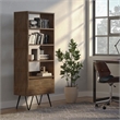 Scranton & Co Acacia Wood & Metal Bookcase in Rustic Natural Aged Brown