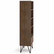 Scranton & Co Acacia Wood & Metal Bookcase in Rustic Natural Aged Brown
