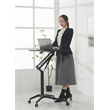 Scranton & Co Mobile Pneumatic Laptop Desk with Metal Frame in Black