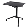 Scranton & Co Mobile Pneumatic Laptop Desk with Metal Frame in Black