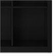 Scranton & Co Solid Wood 9-Cube Bookcase in Black