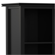 Scranton & Co Solid Wood 9-Cube Bookcase in Black