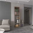 Scranton & Co XS Bookcase with Multiple Shelves in Light Oak Finish