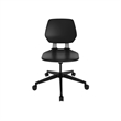 Scranton & Co Modern Adjustable Rolling Office Chair with Black Finish
