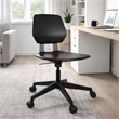 Scranton & Co Modern Adjustable Rolling Office Chair with Black Finish