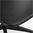 Scranton & Co Modern Adjustable Rolling Office Chair with Black Finish