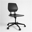 Scranton & Co Modern Adjustable Rolling Office Chair with Black Finish