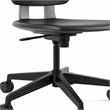 Scranton & Co Modern Adjustable Rolling Office Chair with Black Finish