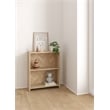 Scranton & Co 2-Shelf Bookcase in Oak with Herringbone Finish