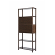 Scranton & Co Bamboo Cabinet Bookcase in Cappuccino Finish