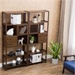 Scranton & Co Bamboo Cabinet Bookcase in Cappuccino Finish