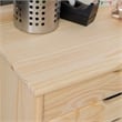 Scranton & Co 6-Drawer Rolling Storage Cart in Unfinished Pine Wood
