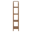 Scranton & Co 72-Inch Arched Bookshelf with 4 Shelves in Walnut Finish