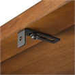 Scranton & Co 72-Inch Arched Bookshelf with 4 Shelves in Walnut Finish