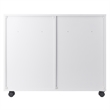 Scranton & Co 4-Drawer Mobile Storage Cabinet in Crisp White