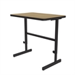 Scranton & Co 24 x 36 in Adjustable Workstation in Fusion Maple