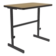 Scranton & Co 24 x 36 in Adjustable Workstation in Fusion Maple