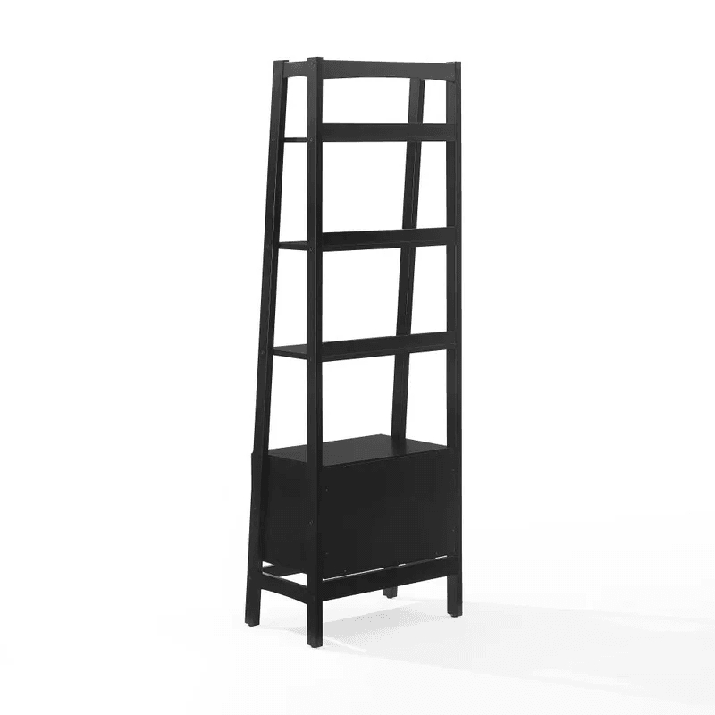 Scranton & Co Small Etagere Bookcase in Matte Black Finish