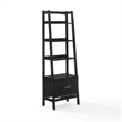 Scranton & Co Small Etagere Bookcase in Matte Black Finish