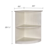 Scranton & Co 2 Shelf Laminate Bookcase in Textured Sea Salt Finish