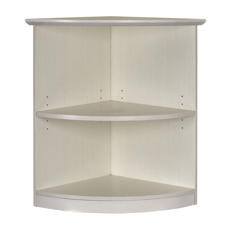 Scranton & Co 2 Shelf Laminate Bookcase in Textured Sea Salt Finish