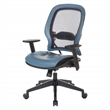 Scranton & Co Dillon Blue Air Grid Office Chair with Lumbar Support