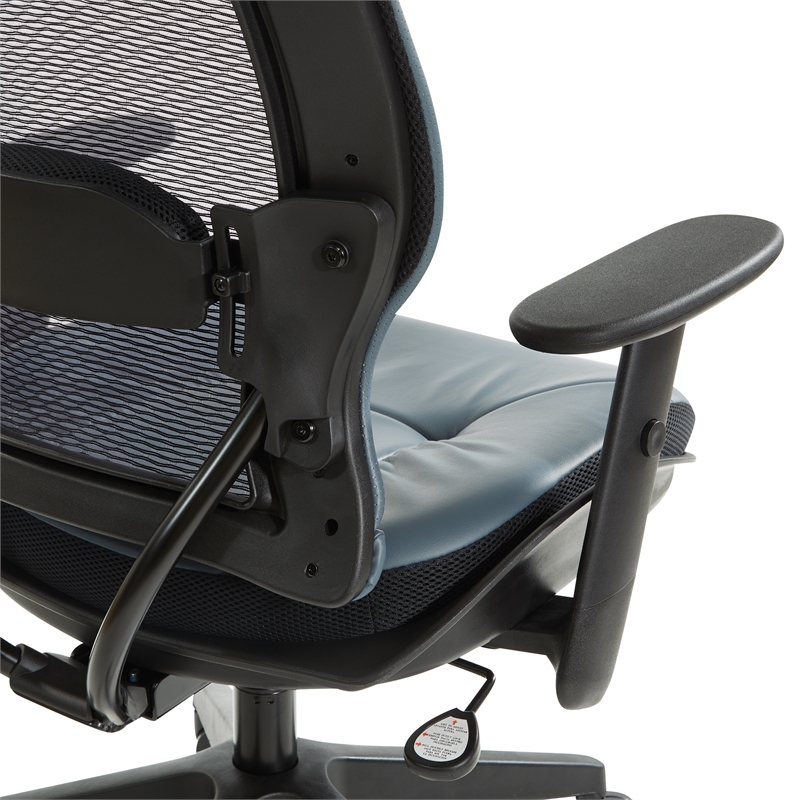 Scranton & Co Dillon Blue Air Grid Office Chair with Lumbar Support