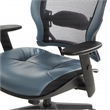 Scranton & Co Dillon Blue Air Grid Office Chair with Lumbar Support