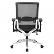 Scranton & Co Black Matrix Office Chair with Adjustable Flip Arms