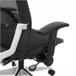 Scranton & Co Black Matrix Office Chair with Adjustable Flip Arms