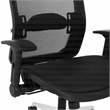 Scranton & Co Black Matrix Office Chair with Adjustable Flip Arms