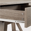 Scranton & Co Greywash 2-Drawer Compact Desk with Paper Veneer Finish