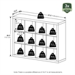 Scranton & Co 12-Cube Storage Organizer in Engineered Wood Plain White