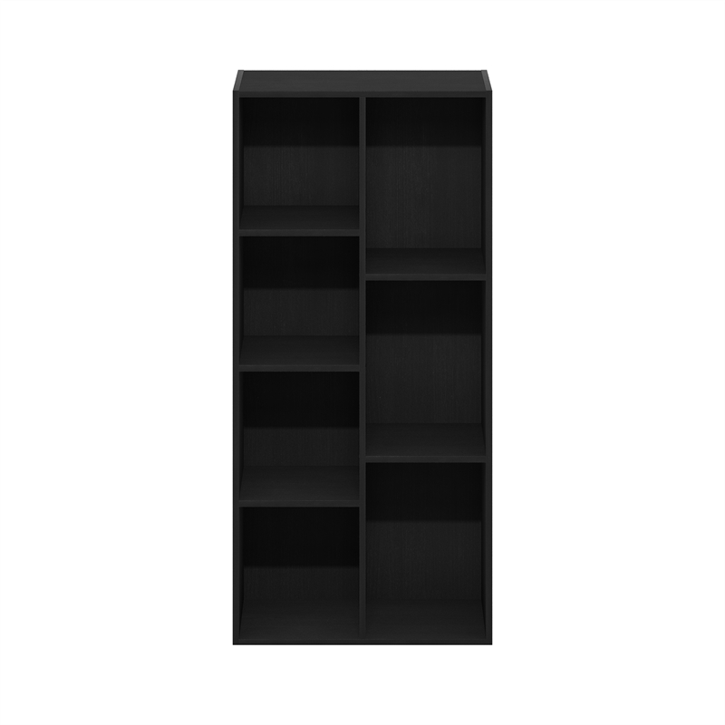 Scranton & Co 7-Cube Reversible Open Shelf in Blackwood Engineered Wood