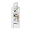 Scranton & Co 4-Tier Open Shelf Bookcase in White Engineered Wood
