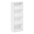 Scranton & Co 4-Tier Open Shelf Bookcase in White Engineered Wood
