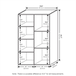 Scranton & Co 7-Cube Bookshelf in Sage Green Engineered Wood