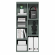 Scranton & Co 7-Cube Bookshelf in Sage Green Engineered Wood