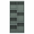 Scranton & Co 7-Cube Bookshelf in Sage Green Engineered Wood