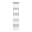 Scranton & Co 5-Tier Open Shelf Bookcase in White in Engineered Wood