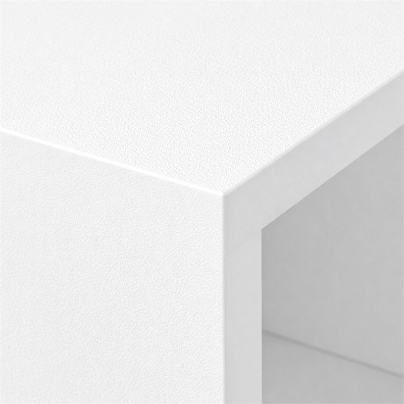 Scranton & Co 5-Tier Open Shelf Bookcase in White in Engineered Wood