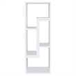 Scranton & Co Multipurpose L-Shaped TV Stand and Bookshelf in White