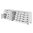 Scranton & Co 3-Piece Engineered Wood Storage Cabinet Set in White