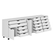 Scranton & Co 3-Piece Engineered Wood Storage Cabinet Set in White
