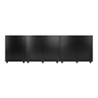 Scranton & Co 3-Piece Engineered Wood Storage Cabinet Set in Black