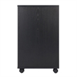 Scranton & Co 3-Piece Engineered Wood Storage Cabinet Set in Black