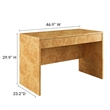 Scranton & Co 2-Drawer Burl Wood Desk with Full-Glide Drawers