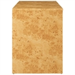 Scranton & Co 2-Drawer Burl Wood Desk with Full-Glide Drawers