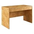 Scranton & Co 2-Drawer Burl Wood Desk with Full-Glide Drawers